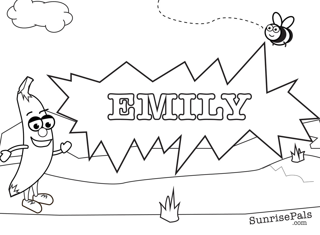 emily coloring pages